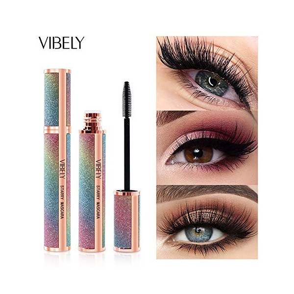 2pcs Mascara Volume Imperméable Femmes Noir Mascara CilsExtra Longs Durables Étanchéité Extension Épaississement Mascara volu