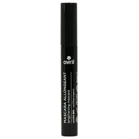 Avril - Mascara Allongeant Noir - Longue Tenue - Démaquillage Facile - Cire dAbeille Bio - 99% dOrigine naturelle - Certifi
