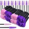 Goupillon Cils Jetable Brosse Cils pour Extensions de Cils 200Pcs Brosses Mascara Jetables pour Enlever les Paquets Dûs à la 