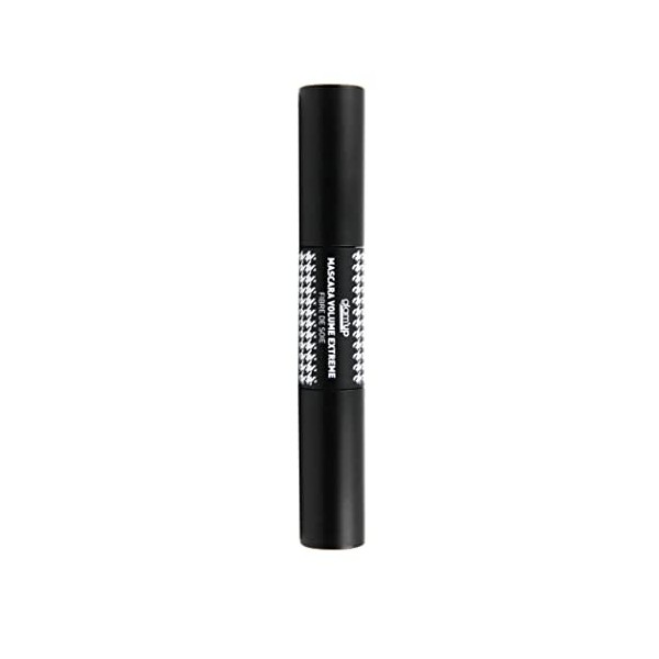 GlamUp Paris - Mascara Duo Fibre - Technologie Double Brosse - Cils Extra Longs - Allongement et Volume - Longue Tenue - Noi