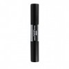 GlamUp Paris - Mascara Duo Fibre - Technologie Double Brosse - Cils Extra Longs - Allongement et Volume - Longue Tenue - Noi