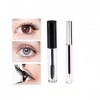 Tube et baguette de mascara vide 2pc 8ml, bouteille de conteneur Eyeline 2pc 7ml avec inserts en caoutchouc et entonnoirs pou