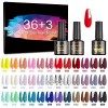 SINZONeu Vernis Semi Permanent, 23 , Manucure Nail Art Lot Vernis à Ongles Gel UV LED Nail Polish Soak Off 20 Couleurs Popula