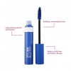 3INA MAKEUP - Vegan - The Color Mascara 850 - Bleu - Mascara Coloré Cils - Haute Pigmentation Coulers - Longue Tenue - Applic