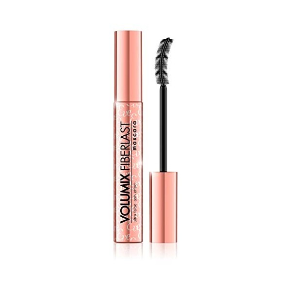 Eveline Cosmetics Mascara Volumix Fiberlast, épaississant et allongeant, 10 ml, Noir