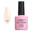 AIMEILI Soak Off UV LED Vernis à Ongles Gel Semi-Permanent Pink Gel Polish - Clear Rose Nude 022 10ml