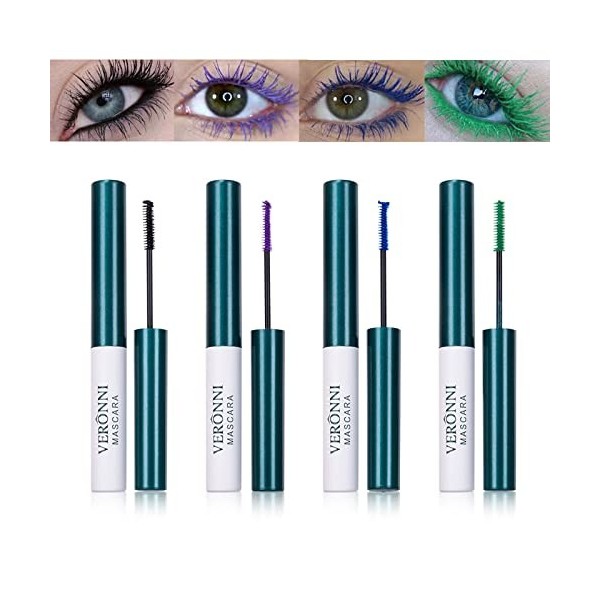 3D Lash Extension Mascara, FantasyDay 4 Pcs 5ml Waterproof Hypoallergénique Volume et Longueur Sculpt Mascara Couleur - Masca