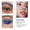 Mascara Coloré, MKNZOME 8 Couleurs Mascara Waterproof Longue Tenue Mascara Fibre de Soie 4d Maquillage Femme Yeux pour Hallow