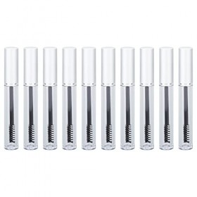 Dekaim Tube de mascara vide, 10 pièces Tube de mascara vide de 3 ml Bouteille de mascara vide avec inserts en caoutchouc pour