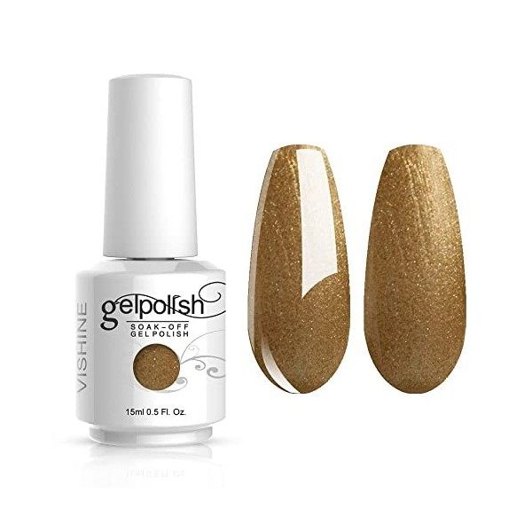 Vishine Milky Blanc Laiteux, Vernis à ongles Semi Permanent Naturel French Gel Milky Nail Art Vernis gel Blanc UV LED Soak Of