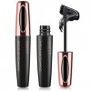 Cils Mascara, 4D Mascara Crème Maquillage Mascara Fibres 4D Mascara Fibres 3D Mascara Cils 3D avec Sérum Améliorant Cils