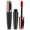 Mascara Rouge De 13g, Mascara de Couleur Imperméabilisant Le Curling à Séchage Rapide Et Allongeant Le Mascara de Cils Rouge 