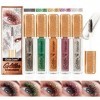 5 couleurs de mascara diamant scintillant, maquillage des yeux à paillettes, mascara imperméable et durable pour les cils, ma