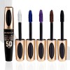 Mascara Coloré, MKNZOME 8 Couleurs Mascara Waterproof Longue Tenue Mascara Fibre de Soie 4d Maquillage Femme Yeux pour Hallow