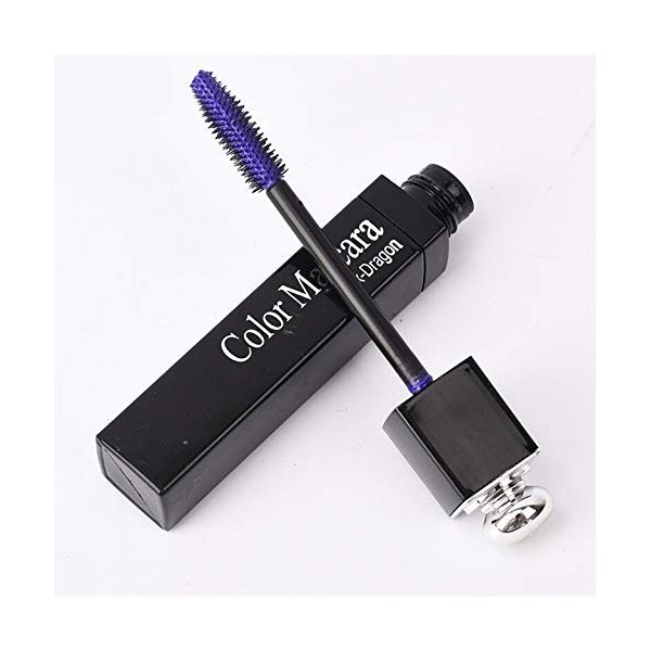 WXJ Couleur Mascara Curling Cils à Sec Rapide Waterproof Allongement Maquillage Cils Bleu Vert Rouge Violet Noir Blanc Encre 