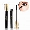 2021 Crown Mascara, Crown Mascara Rocket, Black 4D Volume Silk Fiber Mascara, Waterproof Thick Curling Long Lasting No Smudge