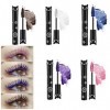 Tkekruh Mascara Coloré,5 Couleurs Mascara Imperméable Longue Tenue Mascara Fibre de Soie,4D Maquillage Femme Yeux pour Hallow