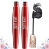 Yanquina Mascara, Yanquina Super Long Mascara, 4D Long Curling Hold Makeup Mascara 2pcs 