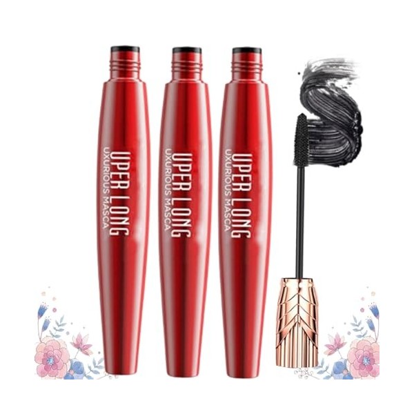 Yanquina Mascara, Yanquina Super Long Mascara, 4D Long Curling Hold Makeup Mascara 2pcs 