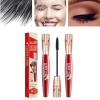 Mascara super long, mascara recourbé, cils volumateurs épais, mascara recourbé allongeant 4d, mascara imperméable durable, sa