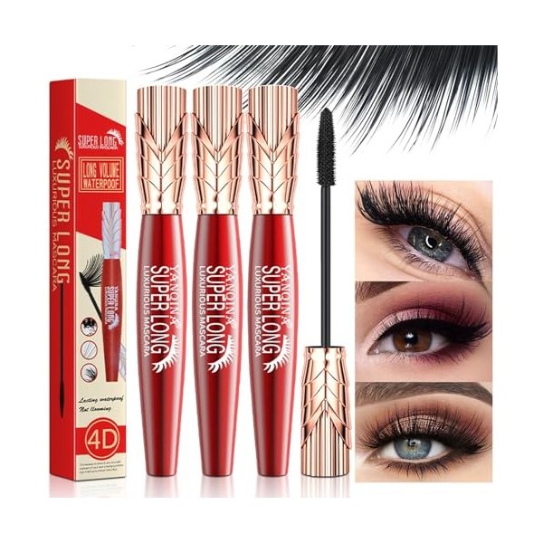 Yanquina Super Long Mascara, Yanquina Mascara, Yanquina Super Long 4D, 4D Waterproof And Sweat Proof Mascara-Super Long Luxur