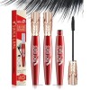 Yanquina Mascara, 4D Waterproof And Sweat Proof Mascara-Super Long Luxurious Mascara, Stereo Lengthening Mascara, Yanqina 4d 