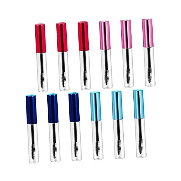 FRCOLOR 10 Pièces De Mascara Brosse À Sourcils Cils Spoolie De Mascara Vide Contenants En Plastique Transparent Contenants En