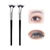 Brosse éventail Dolly Mascara, brosse éventail Dolly Mascara pour les cils, brosse à cils en forme déventail inclinée, effet