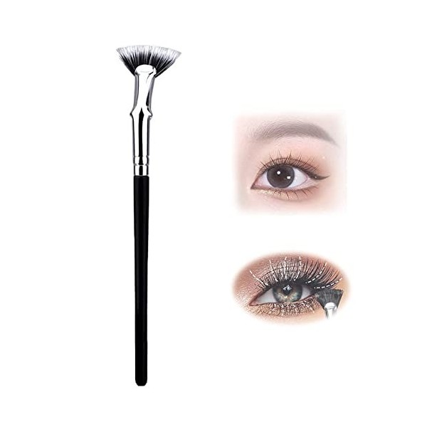 Brosse éventail Dolly Mascara, brosse éventail Dolly Mascara pour les cils, brosse à cils en forme déventail inclinée, effet