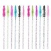 CENPEK Lot de 40 tubes de mascara - 20 tubes de brosse à cils vides en diamant - 20 baguettes de mascara - Pinceaux dextensi