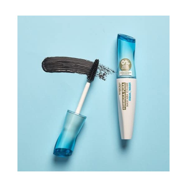 Deborah Milano - Mascara Fromula Pura Volume Aqua Wash, Haute tolérance sans pare-chocs, Effet Volumisant, Structure simple e