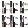 6 Colors Imperméable Mascara coloré pour Ensemble de Cils, Naturel Smudgeproof Volumateur Durable Curling Colorful Mascara fo