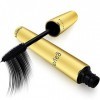 Mascara Vegan Professionnel Brosse Silicone - Volume Longueur Rehaussement Long Cil - Mascara Ricil Yeux Sensibles a Huile de