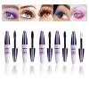 MKNZOME 5 Couleur mascara, 4D Mascara Fibre de Soie, Waterproof Longue Durée Volumateur Allongeant Curling, Créer un Maquilla