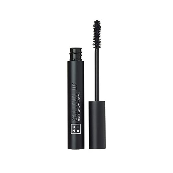 3INA MAKEUP - The 24h Level Up Mascara 900 - Mascara Noir Effet Dallongement et de Mise en Forme - Mascara avec Brosse Sabli