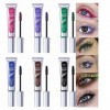 MKNZOME Mascara Waterproof, Mascara Bleu Mascara Effet Faux Cils Extensions de Cils Mangas, Longue Tenue, Sans Bavure, Parfai