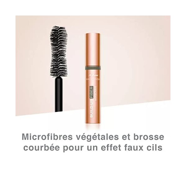 M. Asam MAGIC FINISH BUILD UP FIBER Mascara noir profond 13 ml – Mascara aux fibres végétales pour un volume maximal, effet