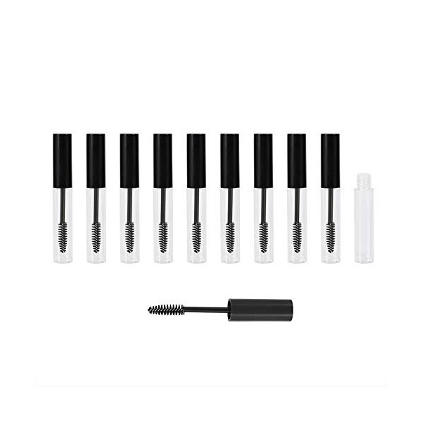 Tube de mascara vide, 10 ml Bouteille de mascara pour conteneur de tube dhuile de croissance des cils vides, 10 pièces