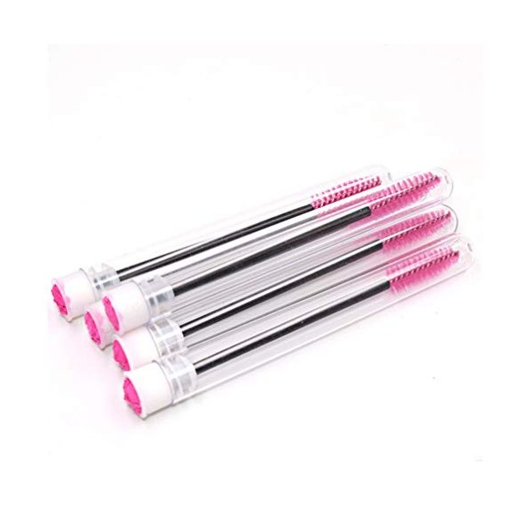 FRCOLOR Lot de 10 flacons de mascara vides avec pinceau à cils, bouteille rechargeable vide, récipient cosmétique, portable, 