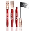 Yanquina Mascara, Super Long Mascara, 4d Waterproof and Sweat Proof Mascara-Super Long Luxurious Mascara 2 PCS 