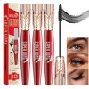 Yanquina Super Long Mascara, Yanquina Mascara - Super Long Luxurious Mascara, 4D Waterproof And Sweat Proof Mascara 3pcs 