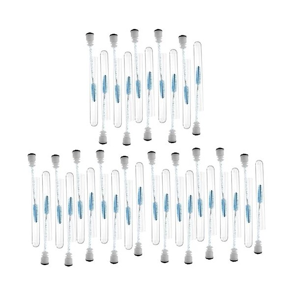 Beaupretty 20 Pcs Diamant Mascara Brosse Mascarades Pour Femmes Récipient En Plastique Récipient À Cils De Mascara Vide Pince