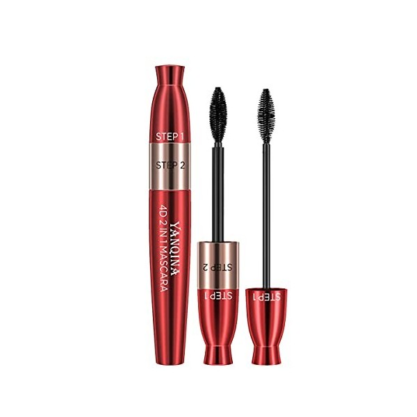 Mascara Allongeant Et Recourbant 2 En 1 Maquillage Naturel Pour Les Yeux Anti-taches Mascara Anti-taches Toute La Journée Pou