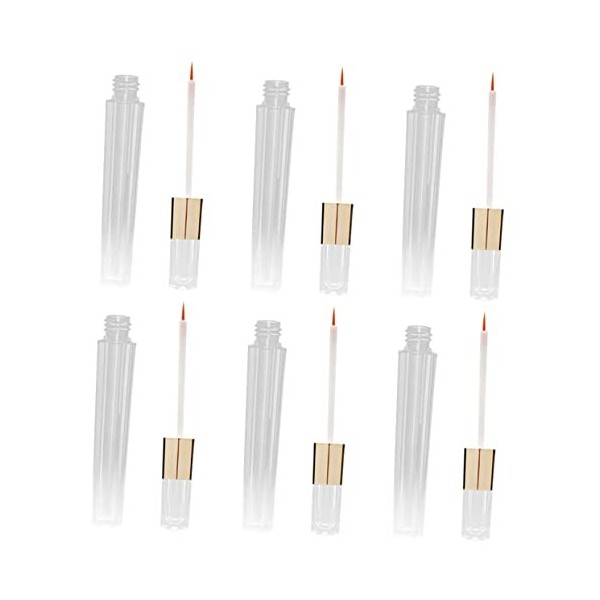 Beatifufu 6Pcs Tube Rechargeable Pratique Cils Créatif ML Réutilisable avec Eyeliner Flacons DÉchantillon Petite Pointe Masc