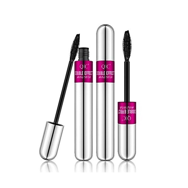 Vibely Mascara, Lash Cosmetics Vibely Mascara 5 fois plus imperméable, 2 en 1 Thrive Cosmetics Mascara pour un effet allongea