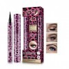 FIRSTWELL 2 po 1 en 1 Mascara et Eye-Liner, 4d Silk Fibre Lash Mascara Set, Eyeliner Eyeliner Eye-Liner à Crayon Liquid Eyeli