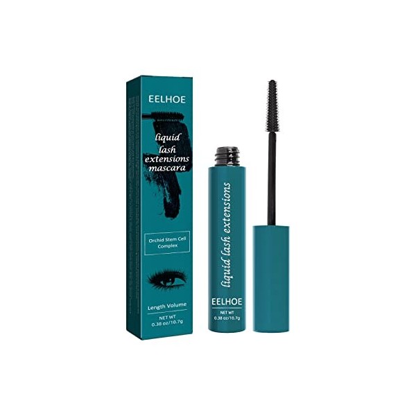 Liquid Lash Extensions Mascara, Natural-Looking Curling Mascara for Women, Non-Staining, Non-Smudging, Black, 0.38Oz