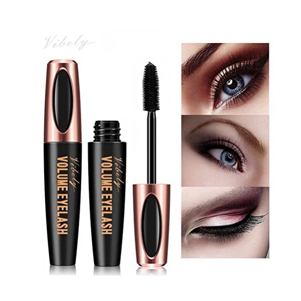 Mascara Waterproof Long-Lasting Smudge-Proof Colorful Thick Curling Skinny Mascara Thick Curling Skinny Mascara 4D Silk Fiber