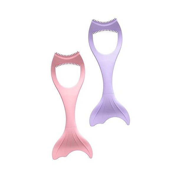 minkissy 2 Pièces Mascara Brosse Eyeliner Aide Eyeliner Pochoir Shaper Gadgets De Maquillage Autocollants Girly Pinceau De Ma