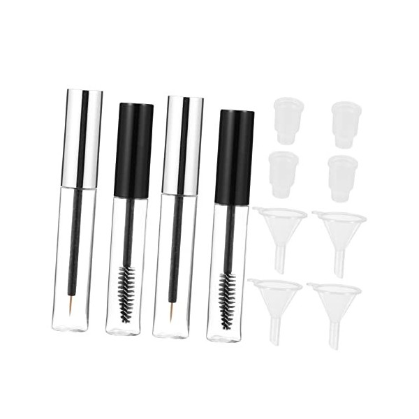 Beavorty 2 Sets Mascara Tube Cosmétique Voyage Conteneurs Clear Lash Mascara Contenants En Plastique Transparent Clear Mascar